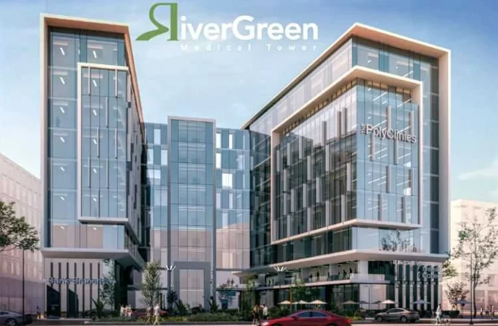 Invest in a unit with an area of 110m in River Green Medical Complex New Capital