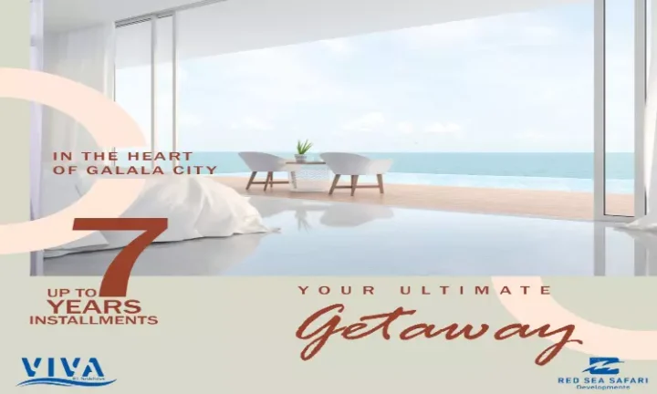 Get your unit now in the most beautiful resorts in Ain Sokhna, Viva Coast Village, 156 meters