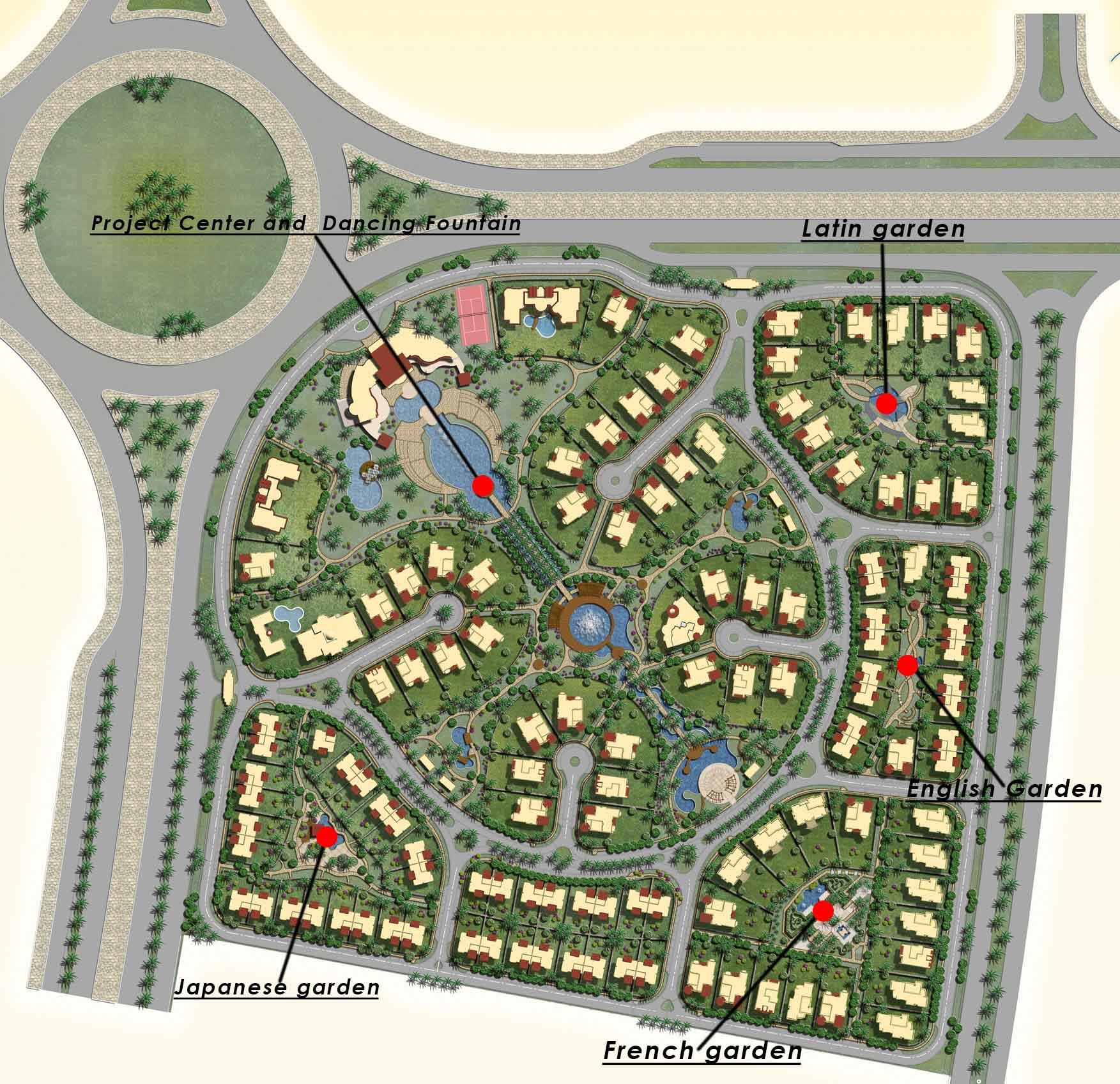 Fountain Park New Cairo Compound OUD Development