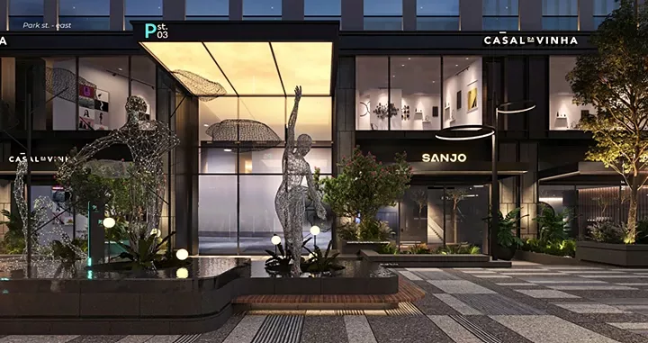 بادر بحجز مكتبك في مول بارك ستريت ايست الشيخ زايد 220متراً