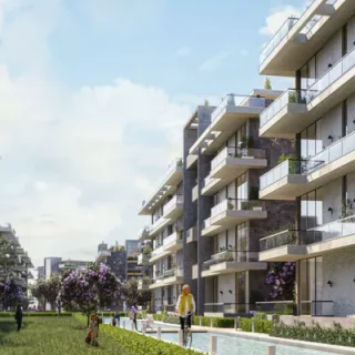 باقل من سعر السوق شقة في كمبوند كيت ريزيدنس 300م تشطيب كامل