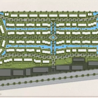 توين هاوس للبيع في كمبوند ايست فيل 500 متراً