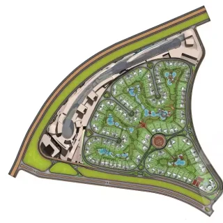 For sale a villa in Le Reve Compound Fifth Settlement with a more than wonderful view