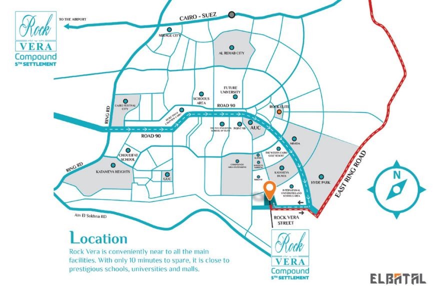 أحصل علي خصم علي اسعار كمبوند روك فيرا التجمع الخامس بادر بالحجز الان