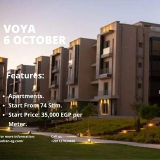 إحجز شقة بمساحة 400 متر في كمبوند فويا 6 أكتوبر