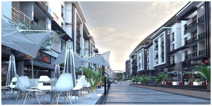 دوبلكس بفيو رائع ومساحة تبدأ من 300 متر في كمبوند بورتو بيراميدز 6 أكتوبر