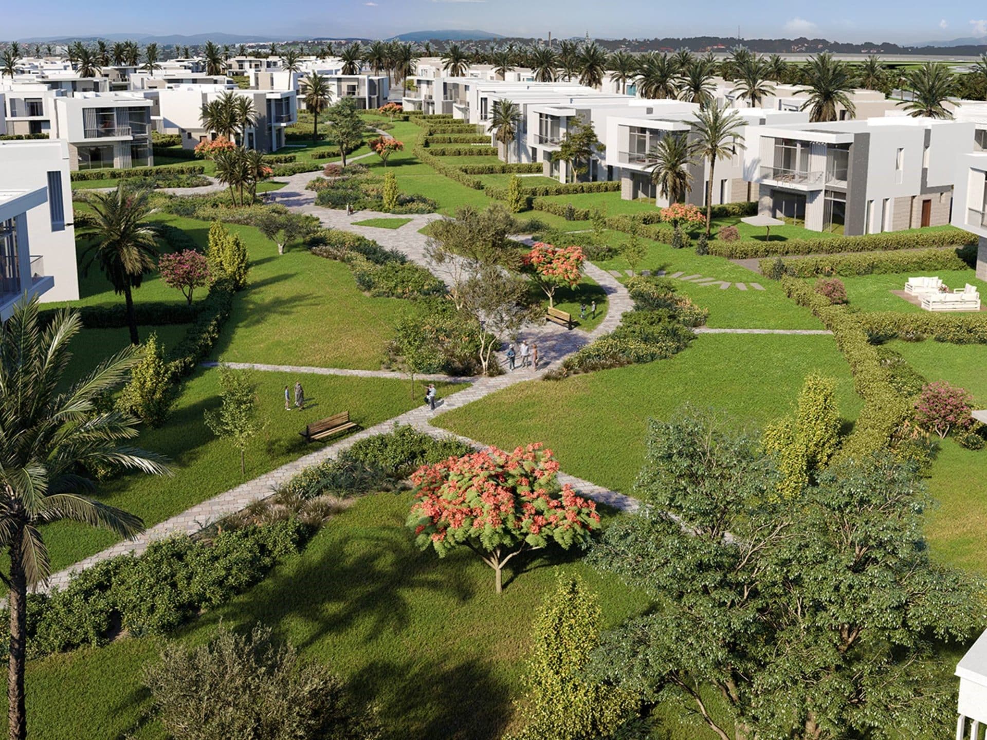 توين هاوس للبيع في كمبوند ايست فيل 500 متراً