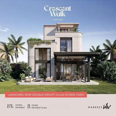 دوبلكس للبيع في كمبوند كريسنت ووك 216 متراً