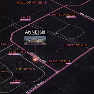 للبيع بالتقسيط عيادة 110 بمول انيكس 26 بيزنس كومبلكس