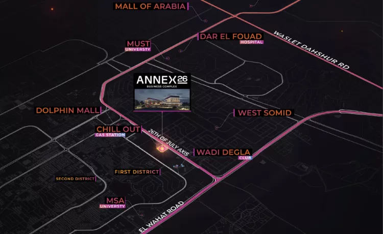 للبيع بالتقسيط عيادة 110 بمول انيكس 26 بيزنس كومبلكس