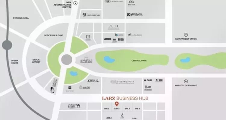 Details about the 200 square meter office in Larz Business Hub