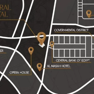 تفاصيل عن مكتب في سنترال كابيتال مول العاصمة الجديدة