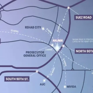 Book at Najma Walk Mall New Cairo with spaces starting from 80 square meters