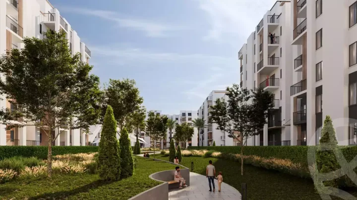 شقة بمساحة 100 متر في كمبوند بلس جيت الشيخ زايد