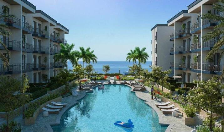 للبيع بالتقسيط شاليه 125 متر أرضي بحديقة في قرية لوجانو الجلالة