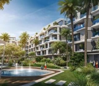 For sale in installments a 31 meter office with a garden in Solaria Mall El Shorouk