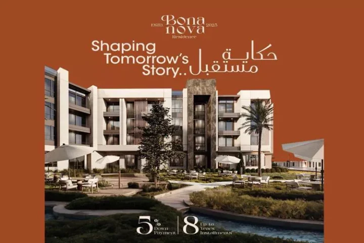 إشتري شقتك بمساحة 110 متر في كمبوند بونا نوفا الشيخ زايد