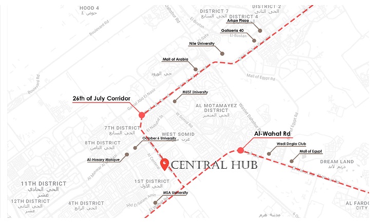 مول سنترال هب 6 أكتوبر ليفيلز للتطوير العقاري – Central Hub Mall 6 October