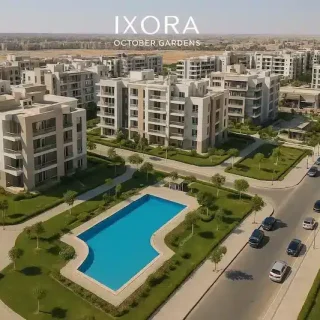Your apartment in Ixora Compound 6th of October with facilities up to 8 years