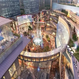 للبيع بالتقسيط مكتب 25 متر أرضي بحديقة في مول يُنير العاصمة الادارية