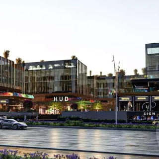 For sale in installments, a 25 meter office in Blue Waters Mall