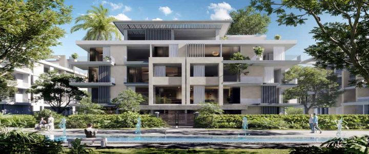 For sale in installments a 125 meter apartment in Westdays Compound