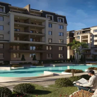 دوبلكس 200 م في كمبوند ليك هاوس بتسهيلات فى السداد