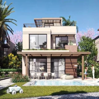 For sale in installments a 155 meter townhouse in the new Ons Zayed Compound