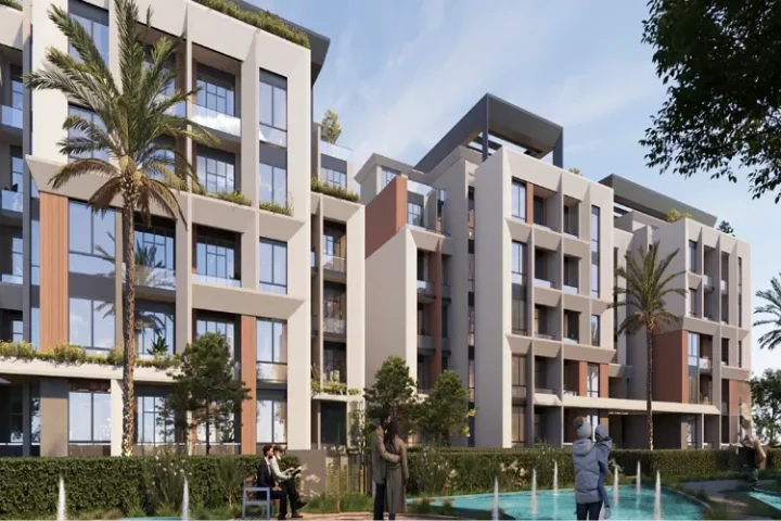 للبيع بالتقسيط شقة 80 متر في كمبوند ذا ريزيدنس التجمع الخامس