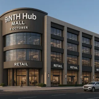 عيادة 28 م في مول ناينث هب بتسهيلات فى السداد