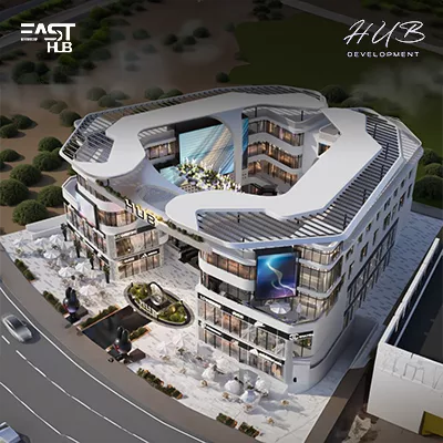 أحصل على مكتب في مول ايست هب بمساحة 25 متر