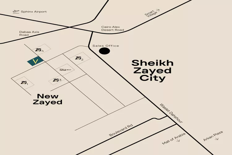 كمبوند SVN شادز زايد الجديدة ZG للتطوير العقاري – SVN Shades Compound New Zayed